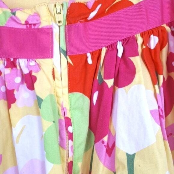 Gymboree Floral Print Dress Cap Sleeve Girls Size 6 - Picture 8 of 12